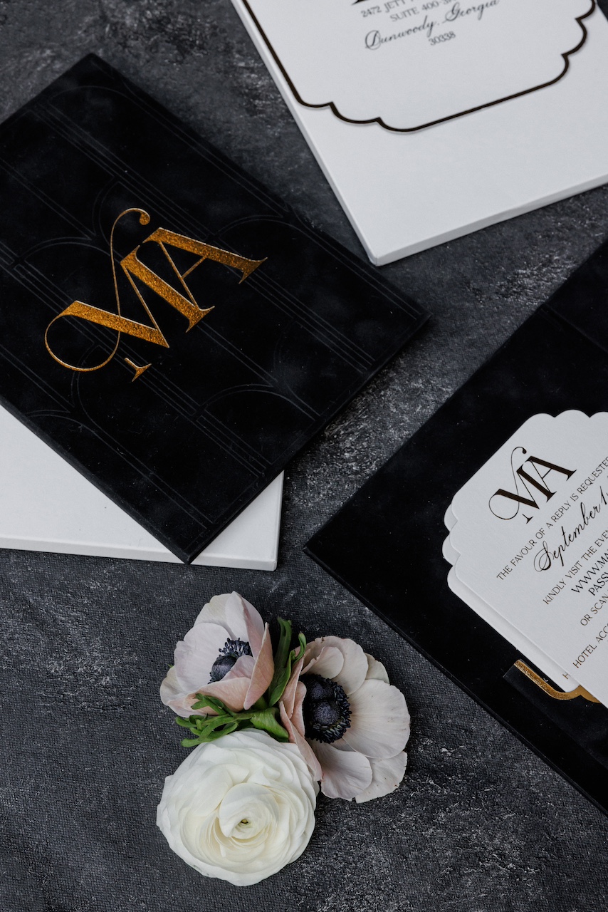 Luxury tablescape showing complementary colors and layered textures for a cohesive visual appeal